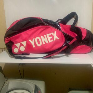 YONEX テニスバッグ ピンク×ブラック人気商品