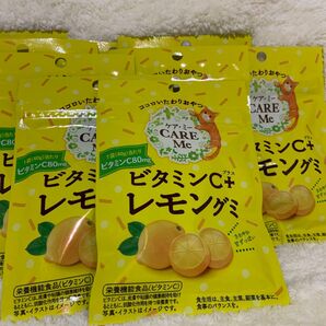 ケアミー ココロいたわりおやつ ビタミンC+ レモン味グミ 7袋10セット