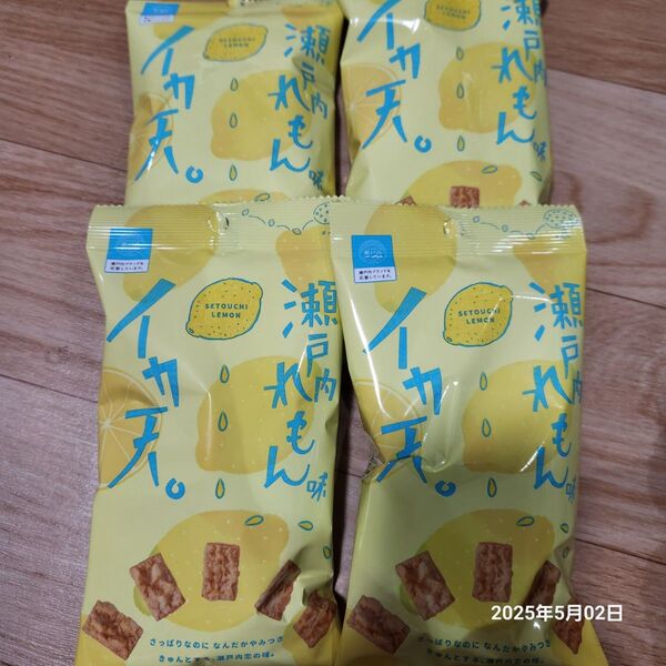 4袋 まるか食品 イカ天 瀬戸内れもん味 27g
