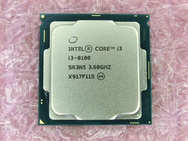 CPU Intel Core i3-8100 中古動作品