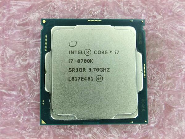 CPU Intel Core i7-8700k 中古動作品