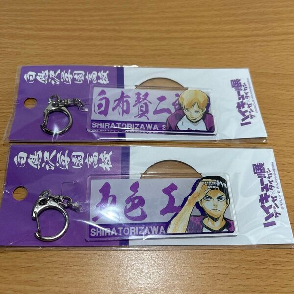 ハイキュー ゲンガタイカン 3層プリントアクリルキーホルダー 白布 五色