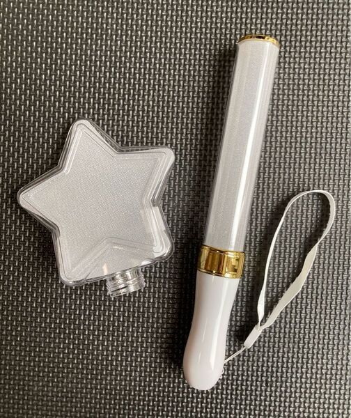 15色のカラーチェンジ・スティック型LEDペンライト + 星の部分のみ セット