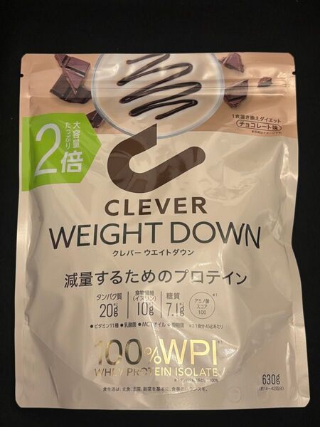 クレバーウエイトダウン プロテイン チョコレート味 630g