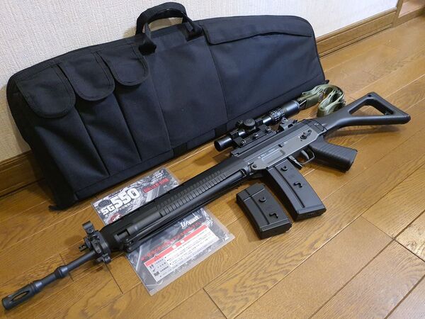 東京マルイ スタンダード電動ガンSG550 マットブラックリペイントVer