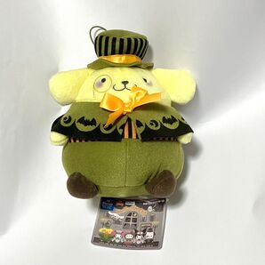 ■ポムポムプリン ゴムひも付き ぬいぐるみ spookynight 紳士 新品タグ付きフリュー 国内正規品 サンリオキャラクターズ