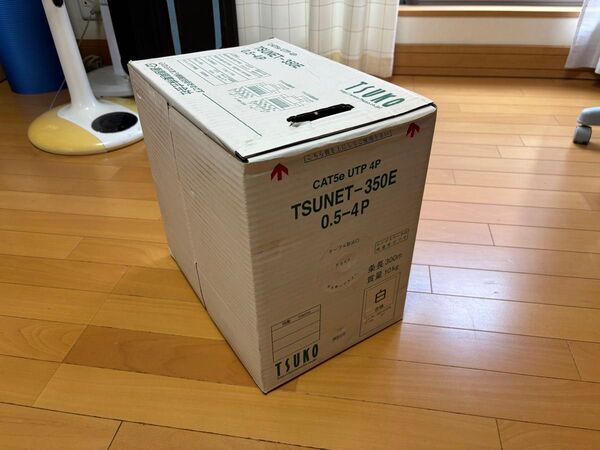 【未使用品】TSUNET-350E CAT5e UTP 0.5-4P 白