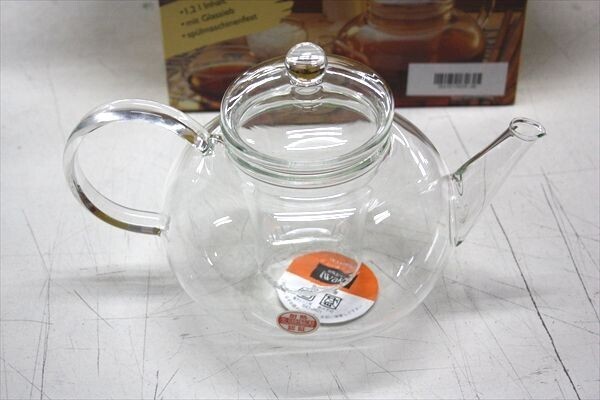 ■送料込み■ JENAER GLAS Teekanne MIKADO ガラス ティーポット 1.2L Art-Nr.52206/01 新品 未使用品 現状品 a5674
