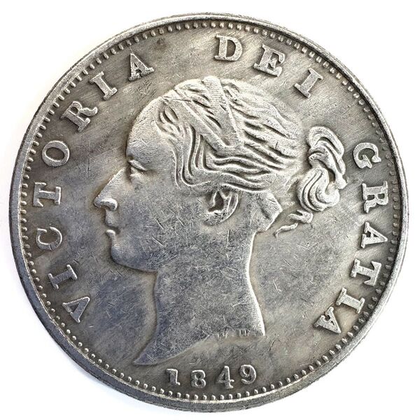 ヴィクトリア女王 ヤングヘッド ハーフクラウン銀貨 レプリカコイン