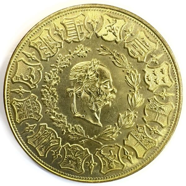 フランツ・ヨーゼフ1世 ウィーン射撃祭 4ダガット金貨 1873年 レプリカコイン