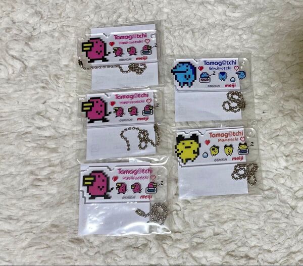 明治 たまごっちコラボセット アクリルチャーム 3種セット