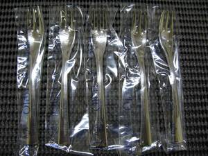 TORIO/ Trio *hime Fork 5ps.@*18-12 stainless steel * unused storage goods 