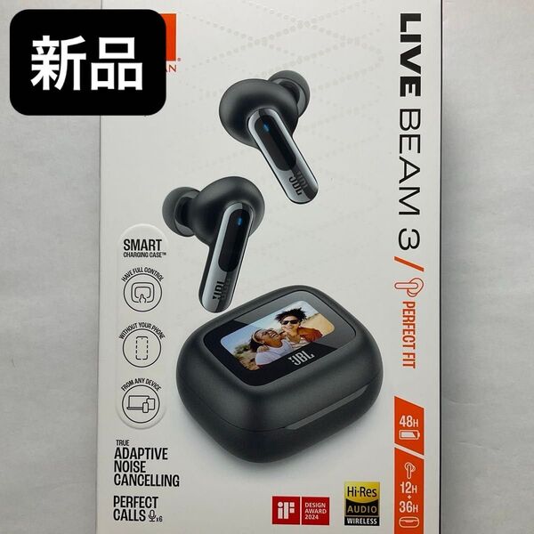 新品 完全ワイヤレスイヤホン JBL Live Beam 3 JBLLIVEBEAM3BLK Black