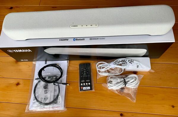 ヤマハ(YAMAHA) コンパクトサウンドバー SR-C20A(W) 横幅60cm リモコン付
