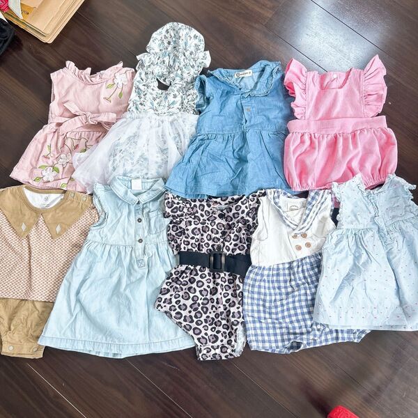ベビー服セット 80cmまで 9点 ロンパース
