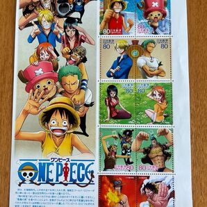 ①ワンピース切手シート アニメヒーローヒロイン第15集 ONE PIECE
