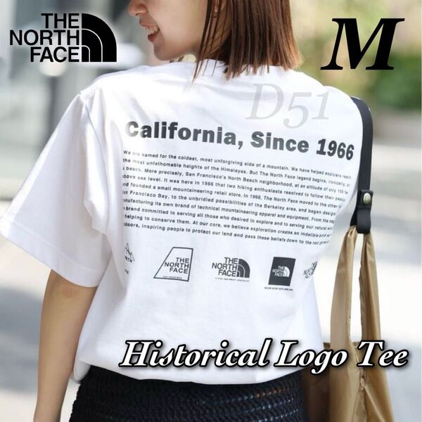 【M】新品★The North Face★ノースフェイス★ヒストリカルロゴ★ホワイト★半袖 Tシャツ NT32332 32407