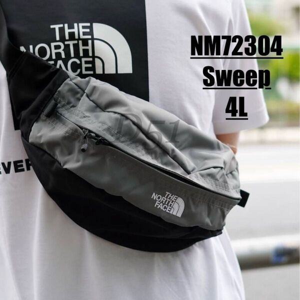 ★新品★The North Face★Sweep★ノースフェイス★スウィープ★グレー×ブラック★NM72304 ボディバッグ
