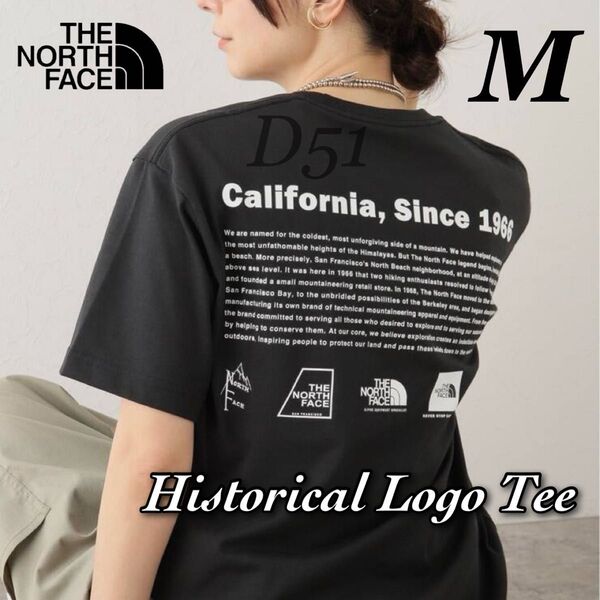 【M】新品★The North Face★ノースフェイス★ヒストリカルロゴ★ブラック★半袖 Tシャツ NT32332 32407