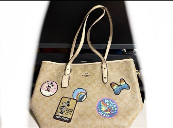 コーチ COACH トートバッグ 日本限定 ディズニー ミッキーマウス ミニーマウス