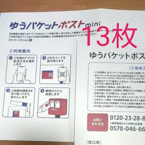 ゆうパケットポストmini 13枚
