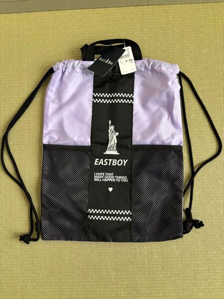 新品タグ付き イーストボーイ ナップサック リュック プールバック 水泳 体操服入れ スクールバッグ