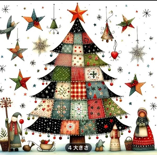 ダイヤモンドアート クリスマスツリー 30×30cm キット