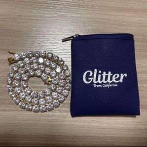 Glitter グリッターテニスチェーン クリスタルネックレス アクセサリー 付属品 ショッパー袋