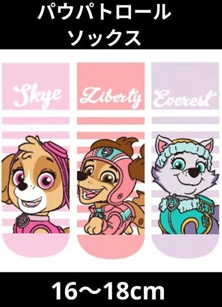 パウパトロール 靴下 ソックス 16〜18 スカイ リバティ エベレスト