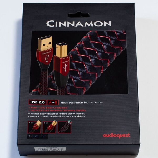 audioquest「Cinnamon」USBケーブル バージョン2 TypeA to TypeB 1.5m オーディオクェスト
