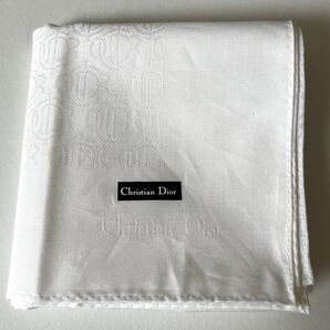 Christian Dior クリスチャンディオール 真っ白ハンカチ