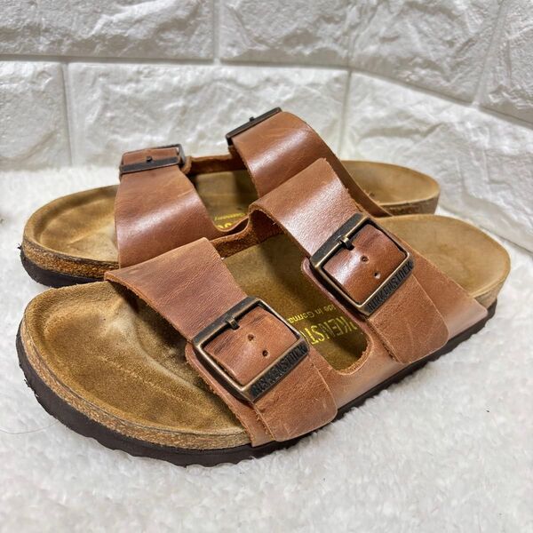 【人気】ビルケンシュトック アリゾナ オイルドレザー コニャック BIRKENSTOCK サンダル