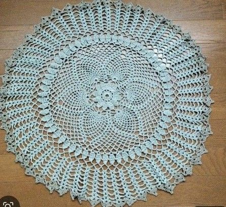 大判ハンドメイド レース編み ドイリー/インテリアにも