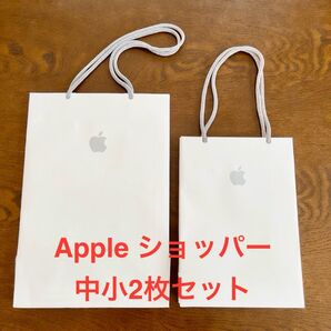 美品 Apple アップル ショッパー(小と中) 2枚 紙袋 ショップ袋