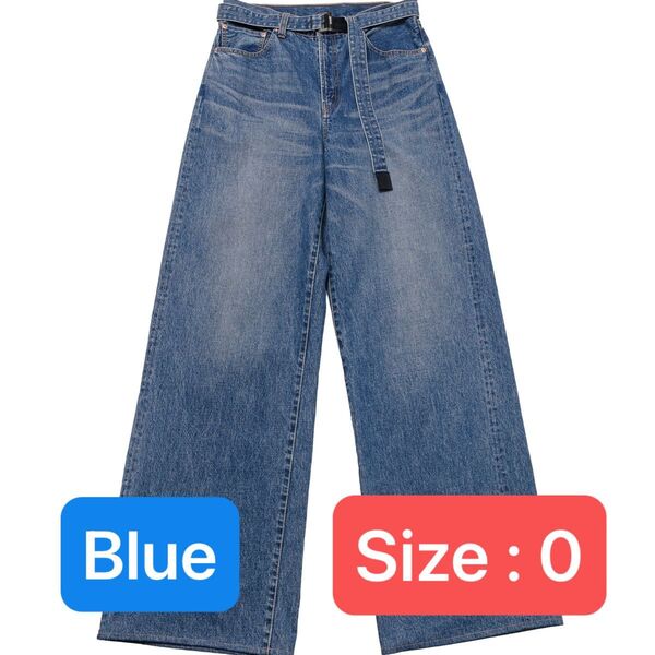 Sacai Levi's Denim Pants Blue Size 0 25ss