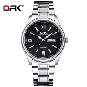 【新品/即日無料発送】OPK ラウンド クォーツ ドレスウォッチ