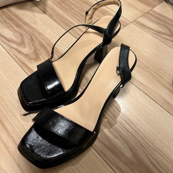 23センチサンダル ハイヒール アンクルストラップ 厚底 春夏 かわいい