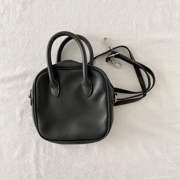 sale ボンルシール フェイクレザー ボストンバッグ