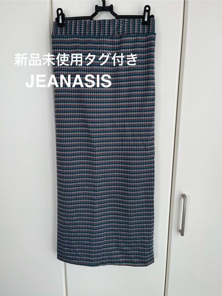 JEANASIS 千鳥格子柄 タイトスカート