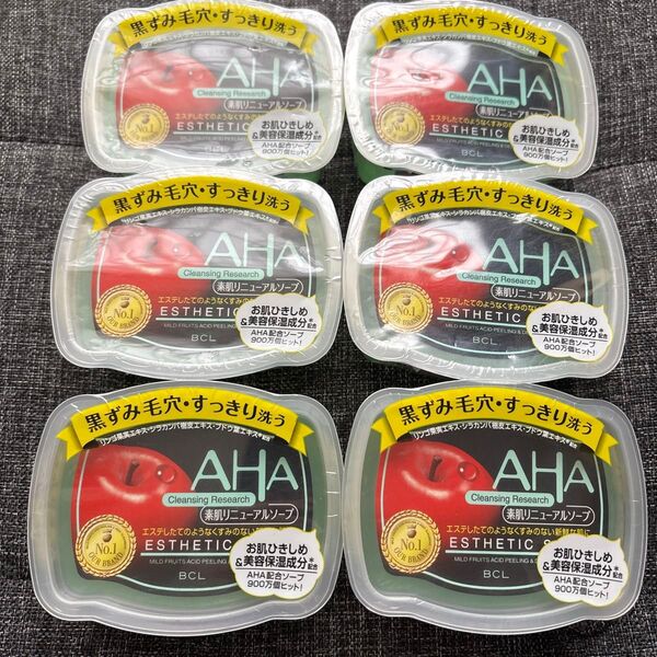 BCL AHA 素肌リニューアルソープ クレンジングリサーチ ソープ 100g 6個セット