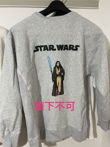 最終値下 半額 STARWARS CHAMPION 別注リバースウィーブ クルーネックスウェット グレー star wars