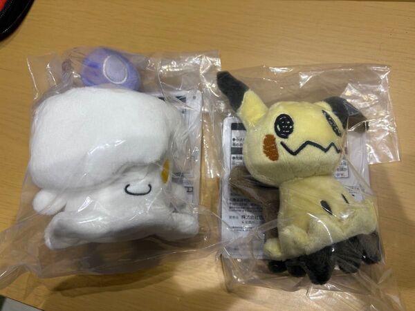 【未開封】一番くじポケモンtype ghost C賞 ぬいぐるみマスコット ミミッキュ ヒトモシ 2種セット