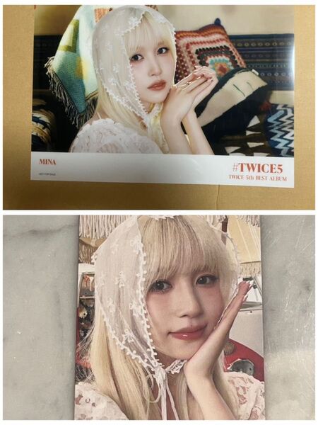 #TWICE5 初回限定盤A ミナ トレカ・クリアポスターセット