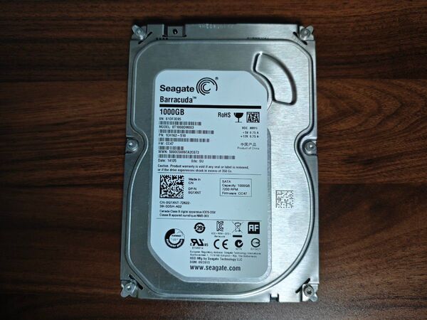 Seagate 3.5インチHDD 1000GB 即決可 48時間以内発送