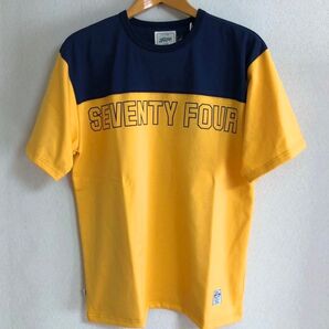 SEVENTY FOUR セブンティーフォー SHOULDER PANNEL T-SHIRT ショルダーパネル Tシャツ L