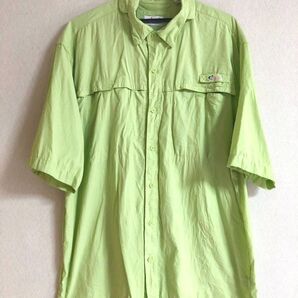 【USA仕入れ】古着 WORLD WIDE SPORTSMAN 半袖 フィッシングシャツ XL アウトドアシャツ 半袖シャツ