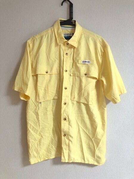 【USA仕入れ】古着 MAGELLAN OUTDOORS 半袖 チェック柄 フィッシングシャツ S アウトドアシャツ 半袖シャツ