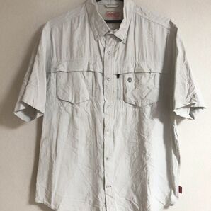 【USA仕入れ】古着 Coleman コールマン 半袖 フィッシングシャツ L アウトドアシャツ 半袖シャツ ビンテージ