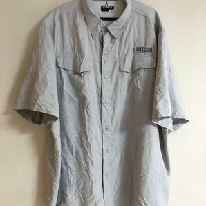 【USA仕入れ】古着 HABIT 半袖 フィッシングシャツ XL アウトドアシャツ 半袖シャツ ビンテージ ヴィンテージ