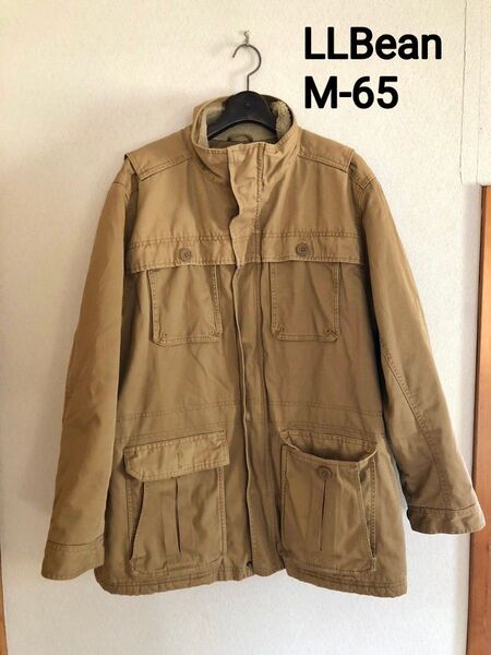 エルエルビーン LL Bean M-65 フィールドジャケット ブラウン ベージュ ミリタリー 古着 L ミリタリージャケット